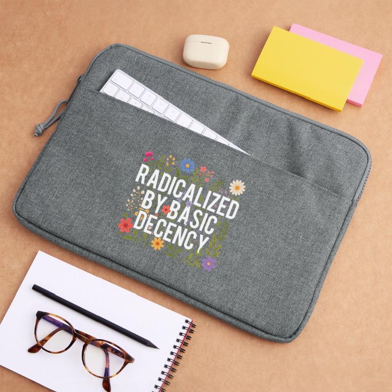 Radicalized Basic Decency Human Rights Kindness Laptop bag 15"