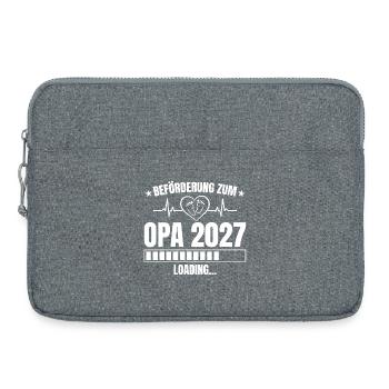 Opa 2027 Loading – Beförderung zum Opa - Laptoptasche 15" - Grau meliert - Vorne