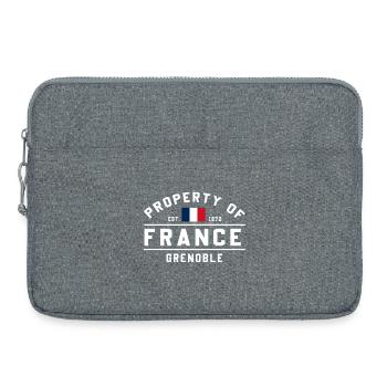 Französische Immobilien Grenoble - Laptoptasche 15" - Grau meliert - Vorne