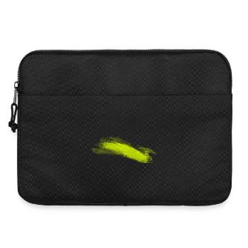 Neon Lime Brush Stroke - Laptop bag 15" - black - Front