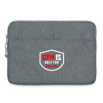 FITNESSSTUDIO-Leben - Laptoptasche 15" - Grau meliert - Vorne