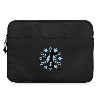 Flocon de neige ski de fond - Sacoche pour ordinateur portable 15 pouces - noir - Devant