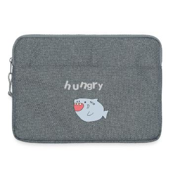 haifisch hungry - Laptoptasche 15" - Grau meliert - Vorne
