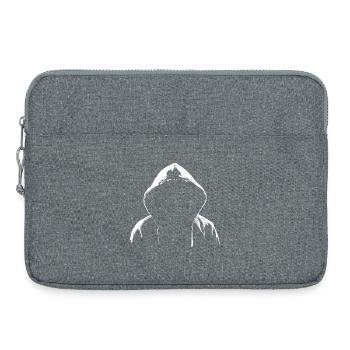 Hoodie Hacker Style - Laptoptasche 15" - Grau meliert - Vorne