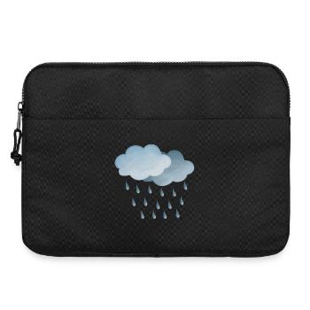 Symbole météo pluie-nuages - Sacoche pour ordinateur portable 15 pouces - noir - Devant