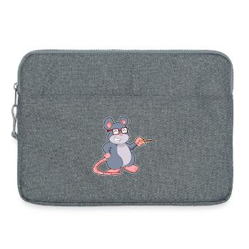 École de pointage des enseignants de souris - Sacoche pour ordinateur portable 15 pouces - gris chiné - Devant