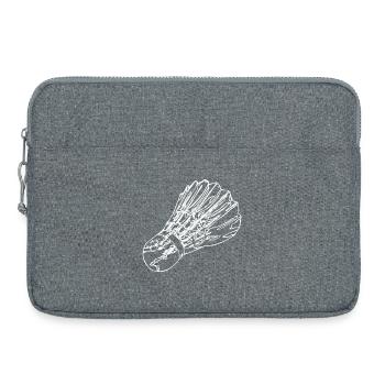 Croquis de badminton - Sacoche pour ordinateur portable 15 pouces - gris chiné - Devant