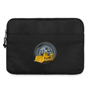 Bulldozers, bulldozers, racleurs de chenilles - Sacoche pour ordinateur portable 15 pouces - noir - Devant