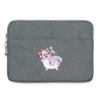 Octopus Bath Bathtub - Laptop bag 15" - heather grey - Front