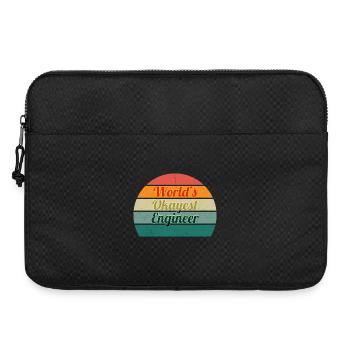 World's Okayest Engineer Retro Design - Laptop bag 15" - black - Front