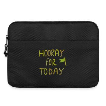 hooray for today - Laptoptasche 15" - Schwarz - Vorne