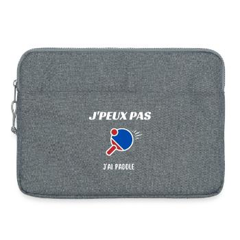 Je peux pas jai paddle - Sacoche pour ordinateur portable 15 pouces - gris chiné - Devant