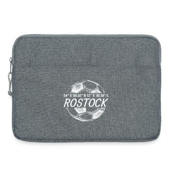 Koordinaten Rostock - Laptoptasche 15" - Grau meliert - Vorne