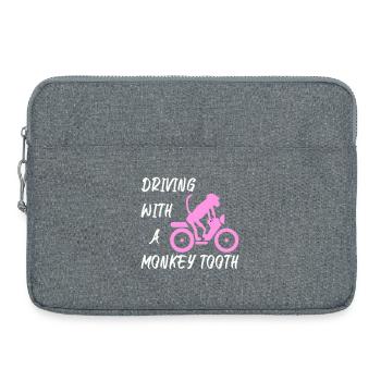Driving with a monkey tooth - Affenzahn - Laptoptasche 15" - Grau meliert - Vorne