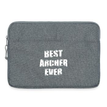 Bester Bogenschütze - Laptoptasche 15" - Grau meliert - Vorne
