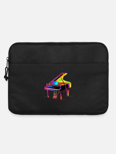 Flügel Retrowave - Laptoptasche 15" - Schwarz