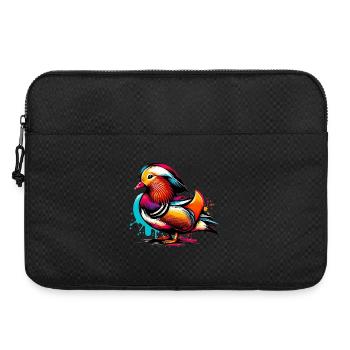 Mandarin duck - Laptop bag 15" - black - Front