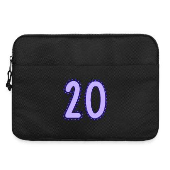 20. 20 JAHRE. 20-JÄHRIGES JUBILÄUM. 20-JÄHRIGES JUBILÄUM. - Laptoptasche 15" - Schwarz - Vorne