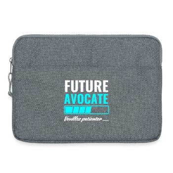 zukünftiger Anwalt - Laptoptasche 15" - Grau meliert - Vorne