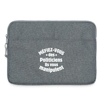 Politics, Politician, Politician - Laptop bag 15" - heather grey - Front
