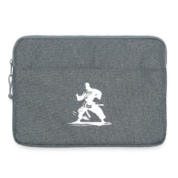 Graphique Karaté Boy - Sacoche pour ordinateur portable 15 pouces - gris chiné - Devant