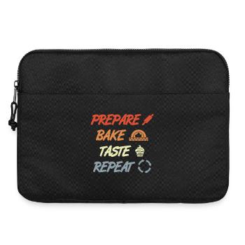 Prepare Bake Taste Repeat - Laptop bag 15" - black - Front