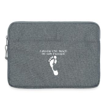 Une trace de son passage - Sacoche pour ordinateur portable 15 pouces - gris chiné - Devant