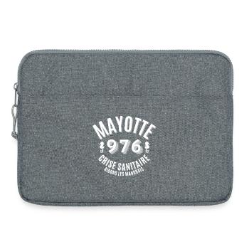 Mayotte, Mahorais, Mahoraise - Sacoche pour ordinateur portable 15 pouces - gris chiné - Devant