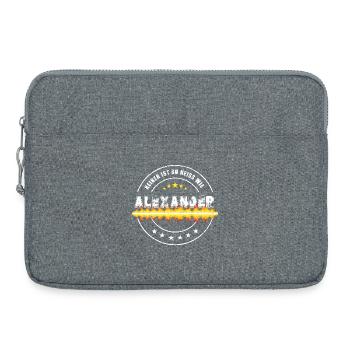 Keiner ist so heiss wie ALEXANDER - Laptoptasche 15" - Grau meliert - Vorne