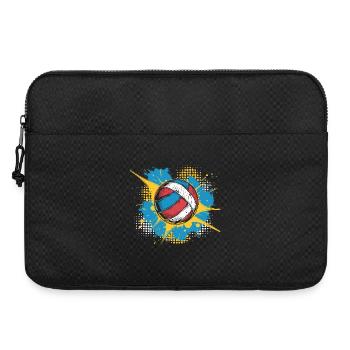Ballon de volley-ball Street Art - Sacoche pour ordinateur portable 15 pouces - noir - Devant