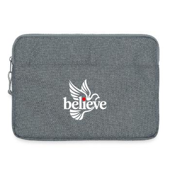 believe glaube - Laptoptasche 15" - Grau meliert - Vorne