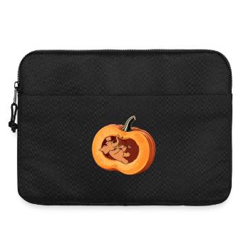 Elefant spielt Geige im Kürbis - Geiger Violinist - Laptoptasche 15" - Schwarz - Vorne