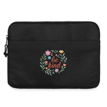 be kind floral design - Laptop bag 15" - black - Front