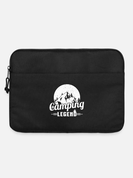 Mountain Camping Legend Design - Sacoche pour ordinateur portable 15 pouces - noir