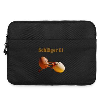 Racket Egg – Funny Egg Fight - Laptop bag 15" - black - Front