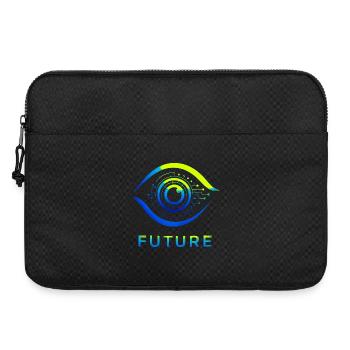 Futuristischer Kreis Technologie Design - Laptoptasche 15" - Schwarz - Vorne