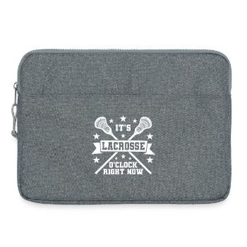 Es ist Lacrosse Zeit - Laptoptasche 15" - Grau meliert - Vorne