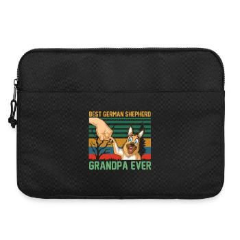 German Shepherd Grandpa - Laptop bag 15" - black - Front