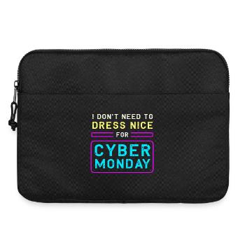Cyber Monday shopping spree - Laptop bag 15" - black - Front