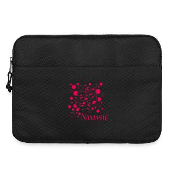 Om Namaste Pink Circle Design - Laptop bag 15" - black - Front