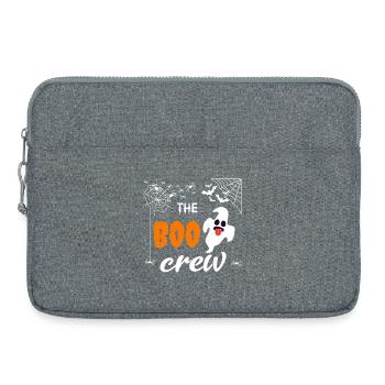 The Boo Crew lustiges Halloween Geister Kostüm Top - Laptoptasche 15" - Grau meliert - Vorne
