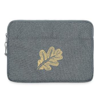 Feuille de chêne / Feuille de chêne - Nature Design - Sacoche pour ordinateur portable 15 pouces - gris chiné - Devant