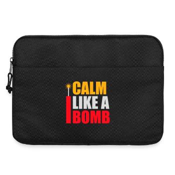 Calme comme une bombe Paradoxe Ironie Humour Blague explosive - Sacoche pour ordinateur portable 15 pouces - noir - Devant