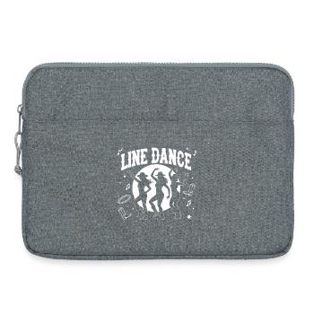 Line Dance Silhouettes Moonlit Night - Laptop bag 15" - heather grey - Front