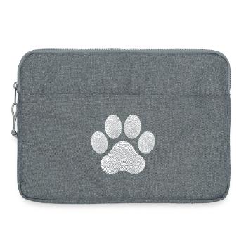 Chat Amoureux des animaux Illustration Chien - Sacoche pour ordinateur portable 15 pouces - gris chiné - Devant