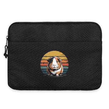 Guinea-Pig Retro Sonnenuntergang - Laptoptasche 15" - Schwarz - Vorne