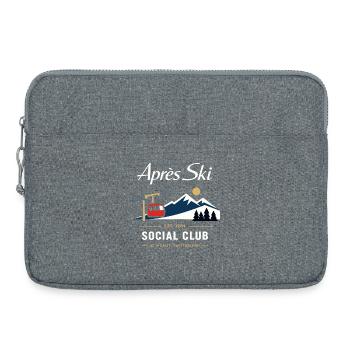 Apres Ski Vintage Retro 90er Jahre Geschenk - Laptoptasche 15" - Grau meliert - Vorne
