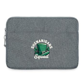 Shenanigans Squad Leprechaun Hat - Laptop bag 15" - heather grey - Front