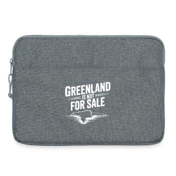 Grönland steht nicht zum Verkauf - Laptoptasche 15" - Grau meliert - Vorne
