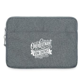Oberleutnant vom Dienst: Bergsteiger Logik - Laptoptasche 15" - Grau meliert - Vorne